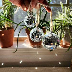 Disco Ball Car Charm and Boho Home Decor Accessory - 1