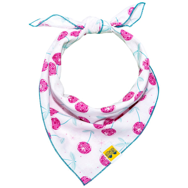 Disco Cherry Balls Dog Bandana - 1