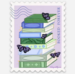 Booked Forever Stamp Sticker - 1