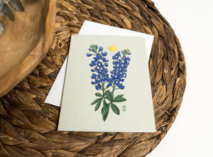 Bluebonnets and Butterfly Greeting Card - 1