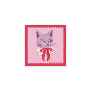 Lady Whiskerington Cat Sticker - 1