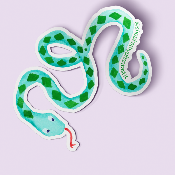 Green Snake Sticker - 1