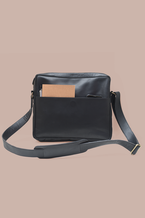 Leather Laptop Satchel - 1