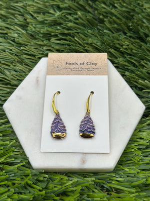 Conifer Ceramic Earrings - 1