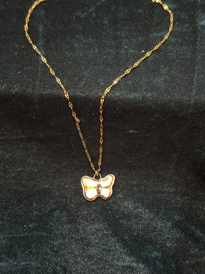 Butterfly Ceramic Necklace - 1