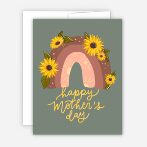 Mother's Day Sunflower Rainbow Card - 1