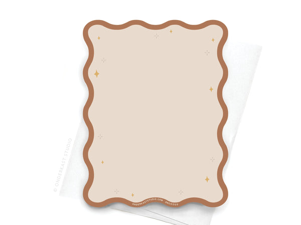 Wavy Die Cut TS Evermore Notecard