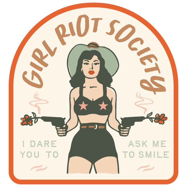 Girl Riot Society Die Cut Sticker - Grace