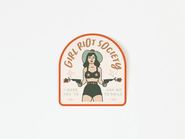 Girl Riot Society Die Cut Sticker - Grace