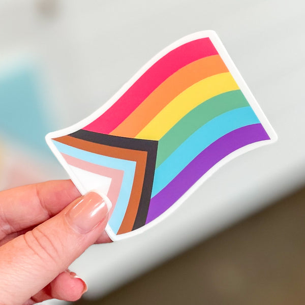 PRIDE Flag Tie-Dye Sticker - Wholesale