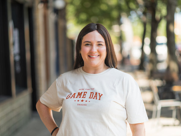 2024 Game Day "Here For The Snacks" Tee