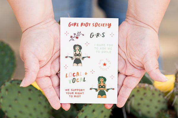 Girl Riot Society Sticker Sheet