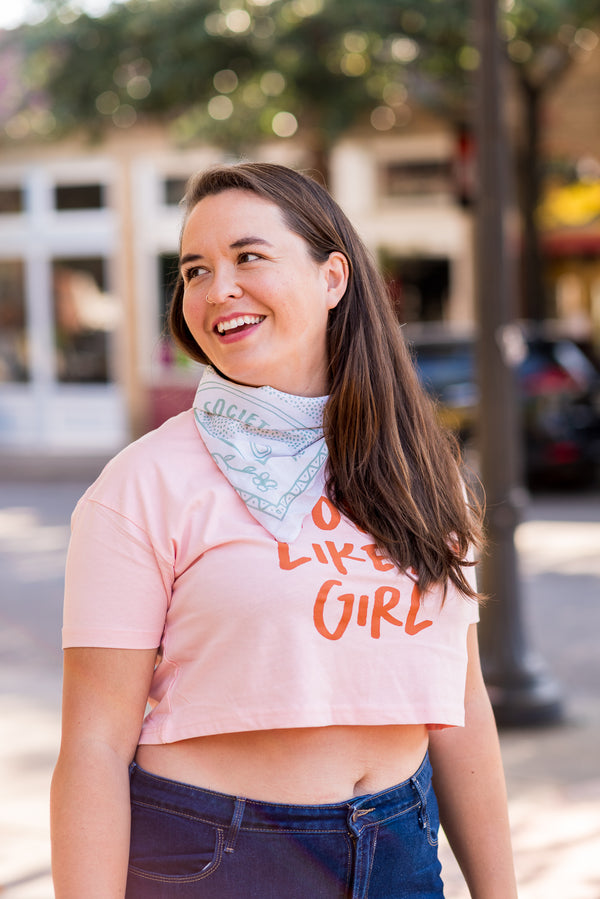 Vote Like a Girl Pink Crop Tee - Wholesale