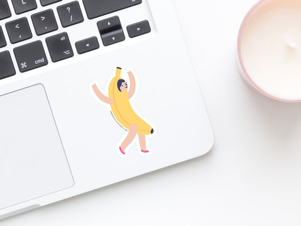 Banana Girl Sticker