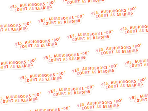 Audiobooks Count As Reading Sticker