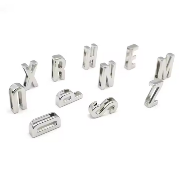 Silver Letter Bandana Slides - Wholesale