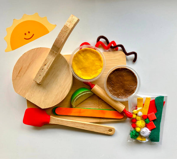 Teeny Taco- play dough and sensory kit