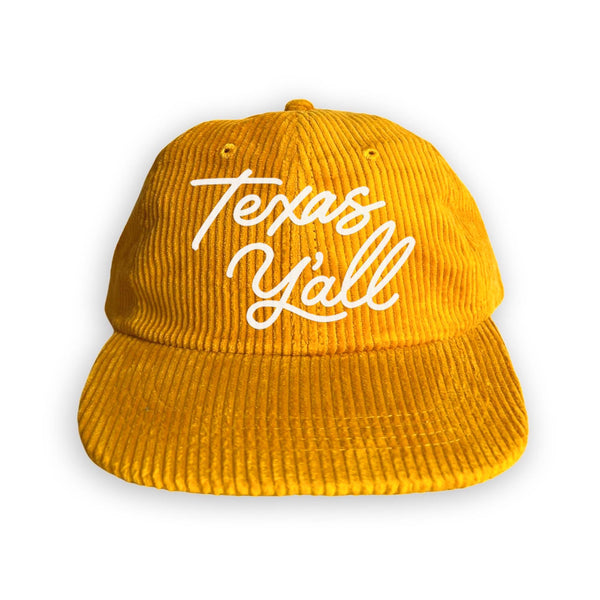 Texas Y'all Corduroy Cap