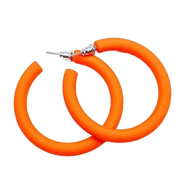 Orange Loop Earrings