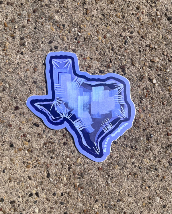 Texas Mylar Balloon Sticker  - 1