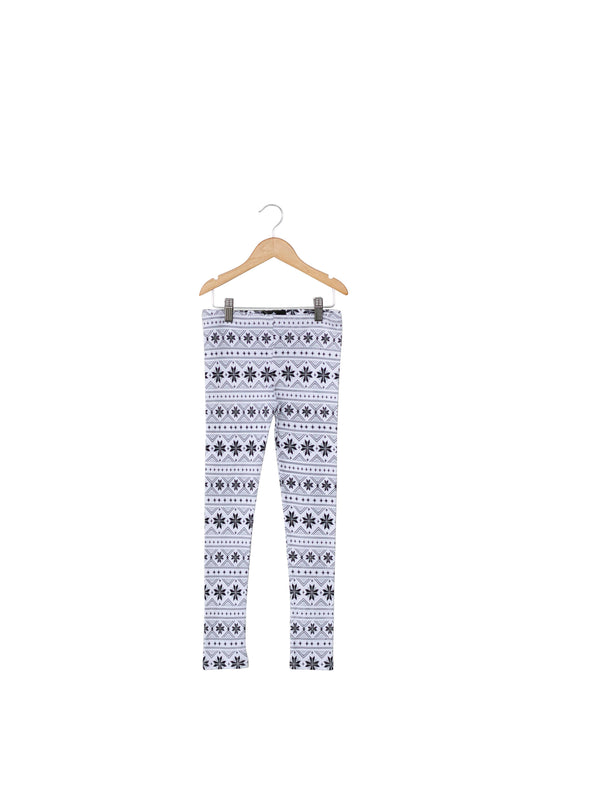 Snowflake Print Baby + Child Organic Legging