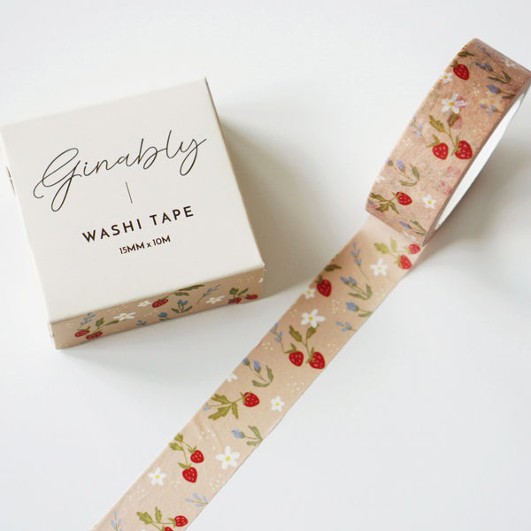 Strawberry Washi Tape - 1