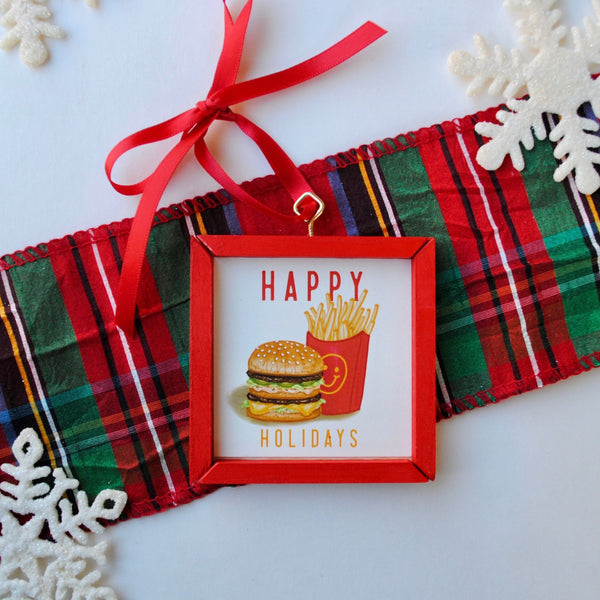 Happy Holiday Meal Christmas Ornament - 3