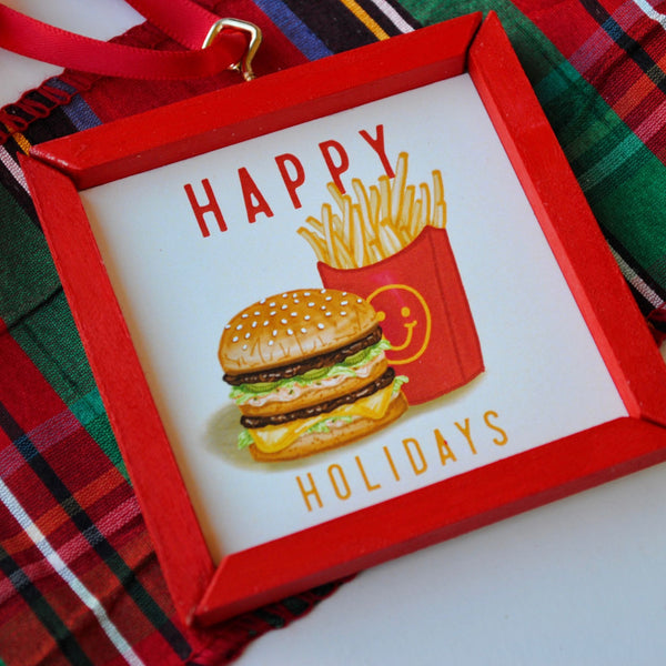 Happy Holiday Meal Christmas Ornament - 1