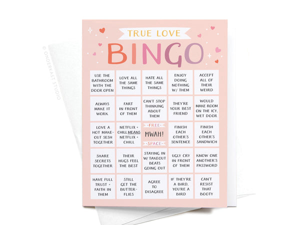 True Love Bingo Greeting Card - HS