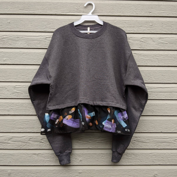 Painted Cropped Sweatshirt