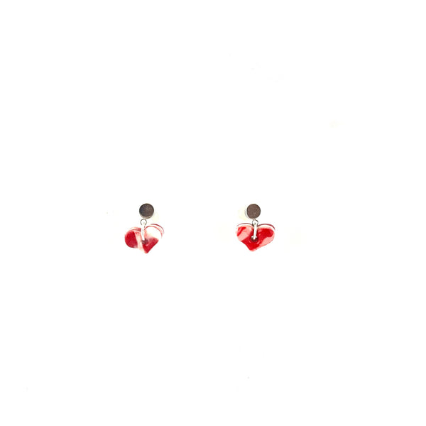 Heart Studs - Silver - 1