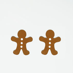 Gingerbread Man Studs - 1