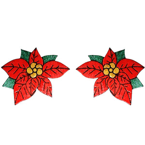 Poinsettia Studs - 1